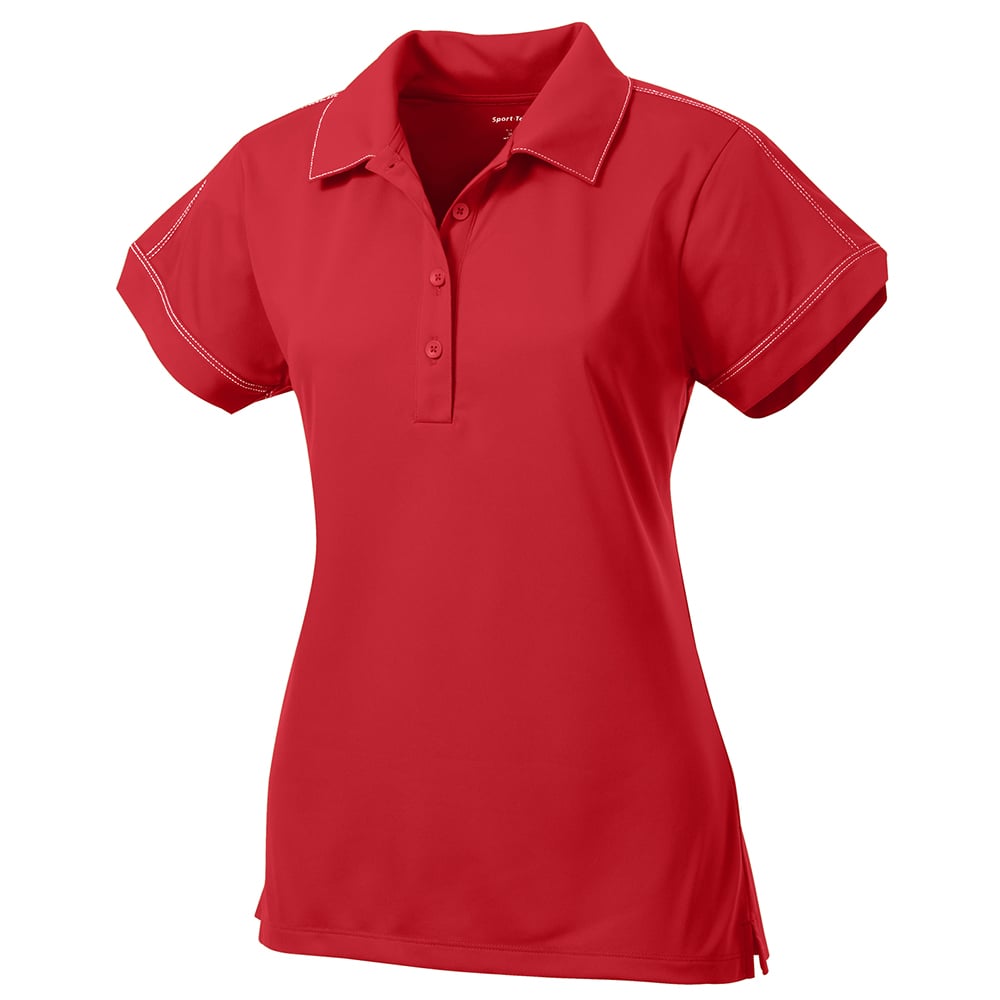 Sport - Tek LST659 Sport - Wick Women's Contrast Stitch Micropique Polo - Gorvex.com