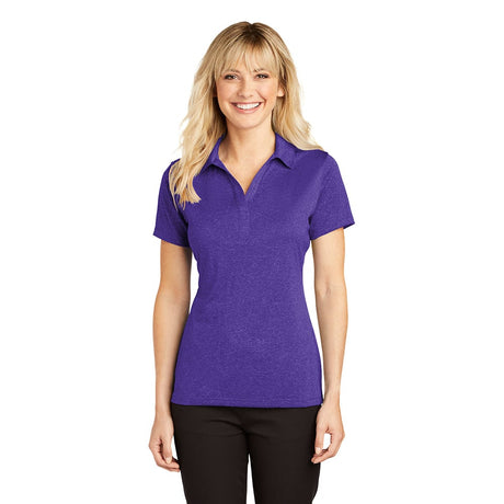 Sport - Tek LST660 Contender Women's Heather Y - Neck Polo - Gorvex.com