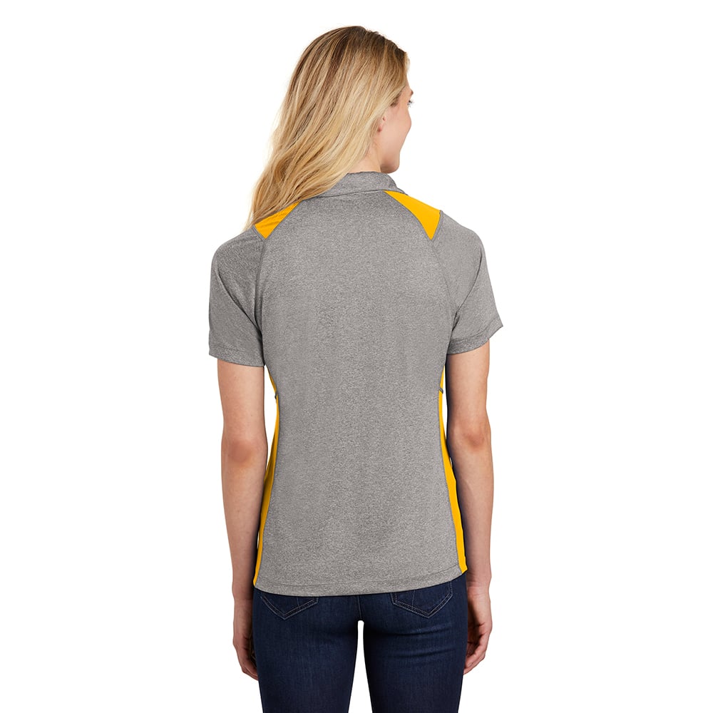 Sport - Tek LST665 Contender Women's Two - Tone Heather Raglan Polo - Gorvex.com