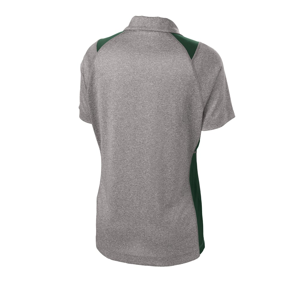 Sport - Tek LST665 Contender Women's Two - Tone Heather Raglan Polo - Gorvex.com