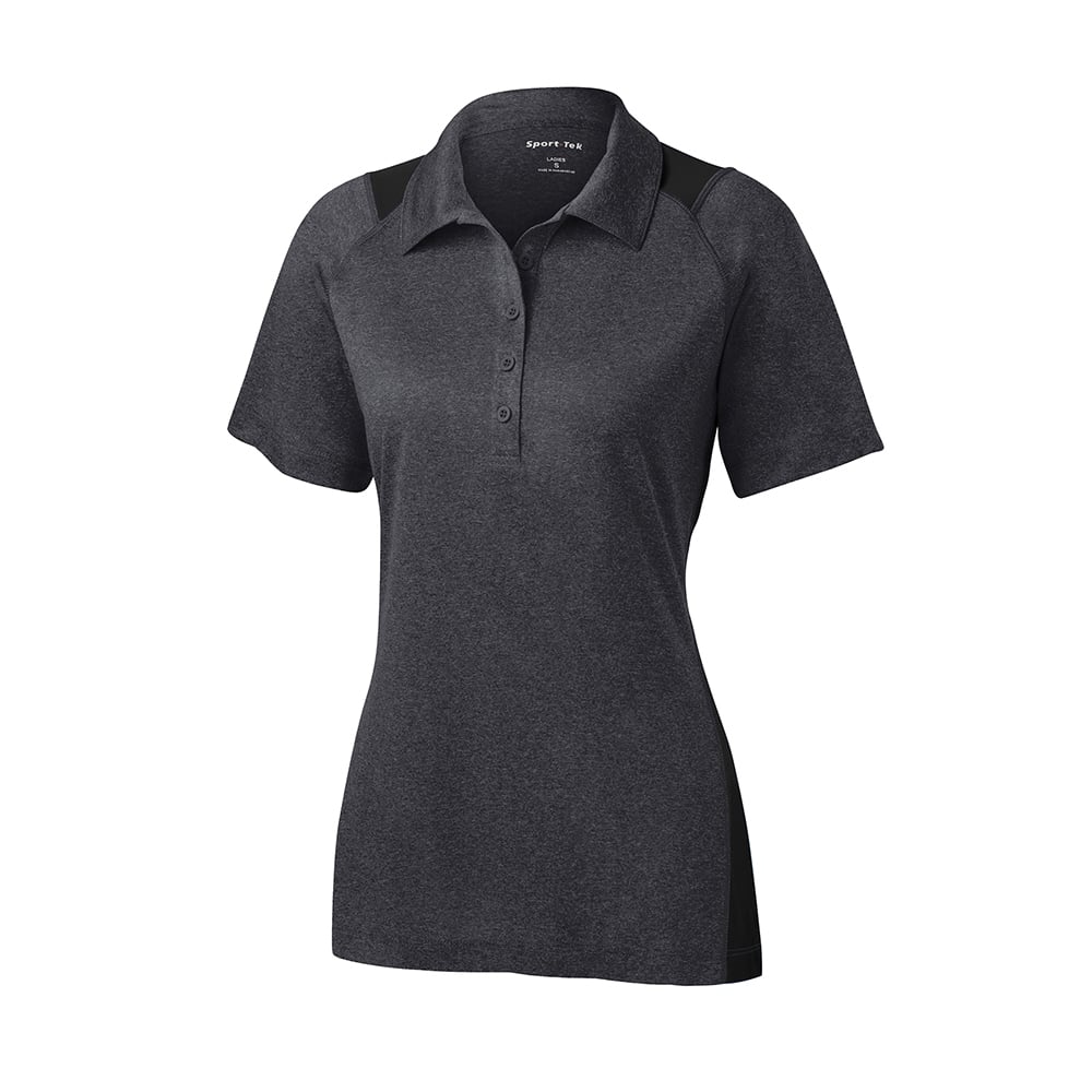 Sport - Tek LST665 Contender Women's Two - Tone Heather Raglan Polo - Gorvex.com