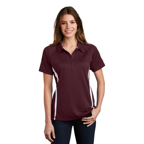 Sport - Tek LST685 PosiCharge Women's Micro - Mesh Two - Tone Polo - Gorvex.com