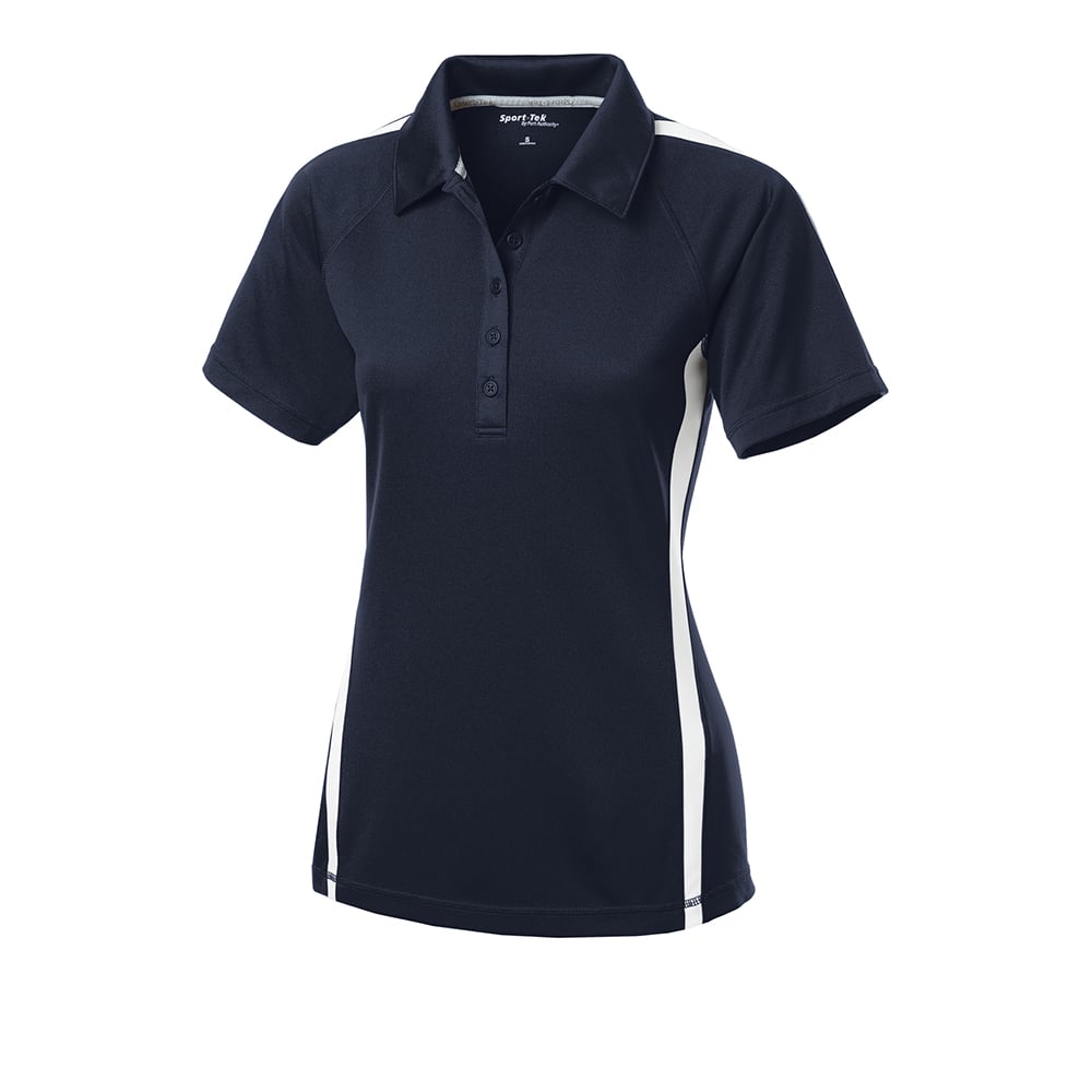 Sport - Tek LST685 PosiCharge Women's Micro - Mesh Two - Tone Polo - Gorvex.com