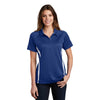 Sport - Tek LST685 PosiCharge Women's Micro - Mesh Two - Tone Polo - Gorvex.com