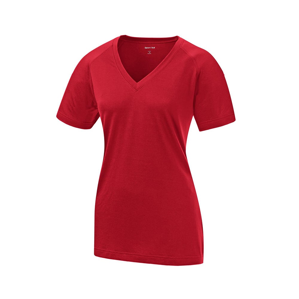 Sport - Tek LST700 Women's Moisture - Wicking V - Neck T-Shirt - Gorvex.com