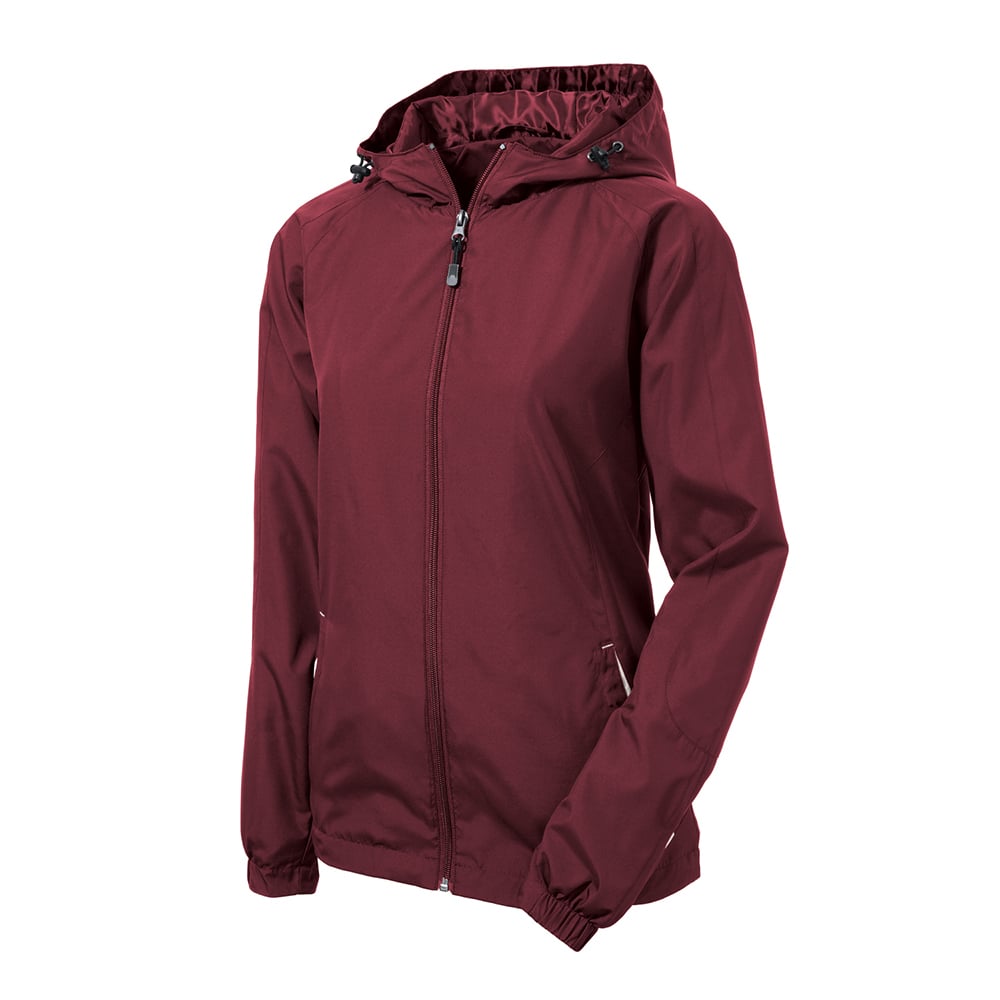 Sport - Tek LST76 Women's Two - Tone Raglan Jacket with Drawcord Hood - Gorvex.com