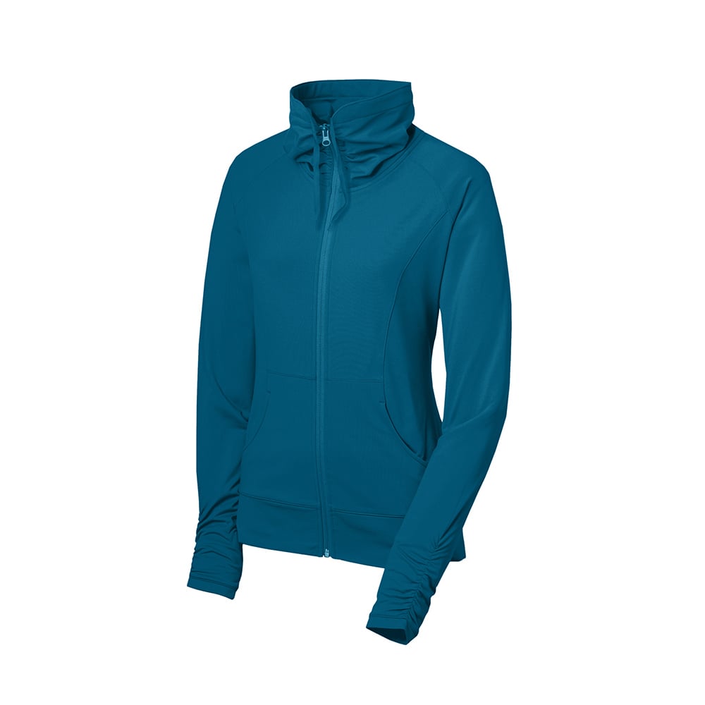 Sport - Tek LST852 Sport - Wick Stretch Women's Full - Zip Cowl Neck Jacket - Gorvex.com