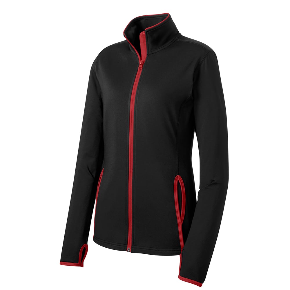 Sport - Tek LST853 Sport - Wick Stretch Women's Jacket with Contrast Trim - Gorvex.com