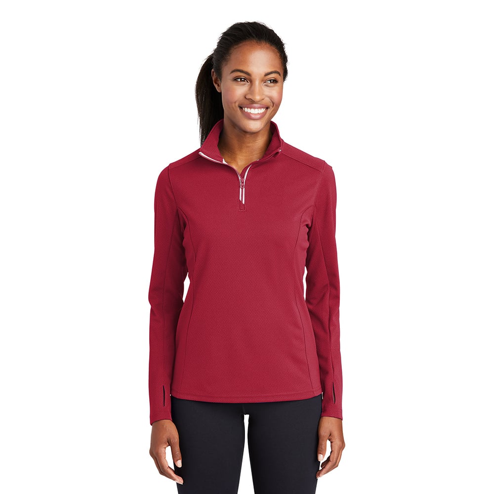 Sport - Tek LST860 Sport - Wick Textured Women's Quarter - Zip Pullover - Gorvex.com