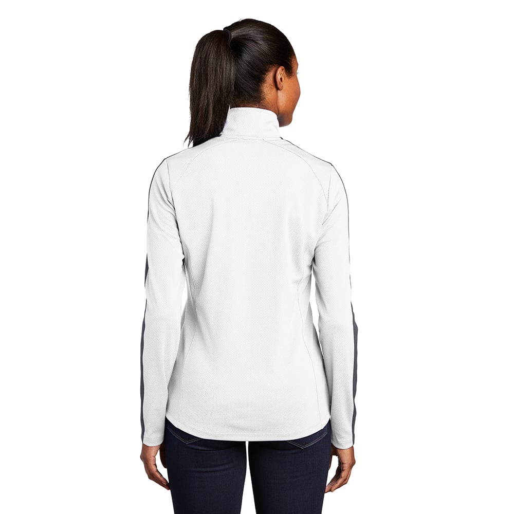 Sport - Tek LST861 Sport - Wick Textured Women's Contrast 1/4 - Zip Pullover - Gorvex.com