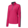 Sport - Tek LST861 Sport - Wick Textured Women's Contrast 1/4 - Zip Pullover - Gorvex.com