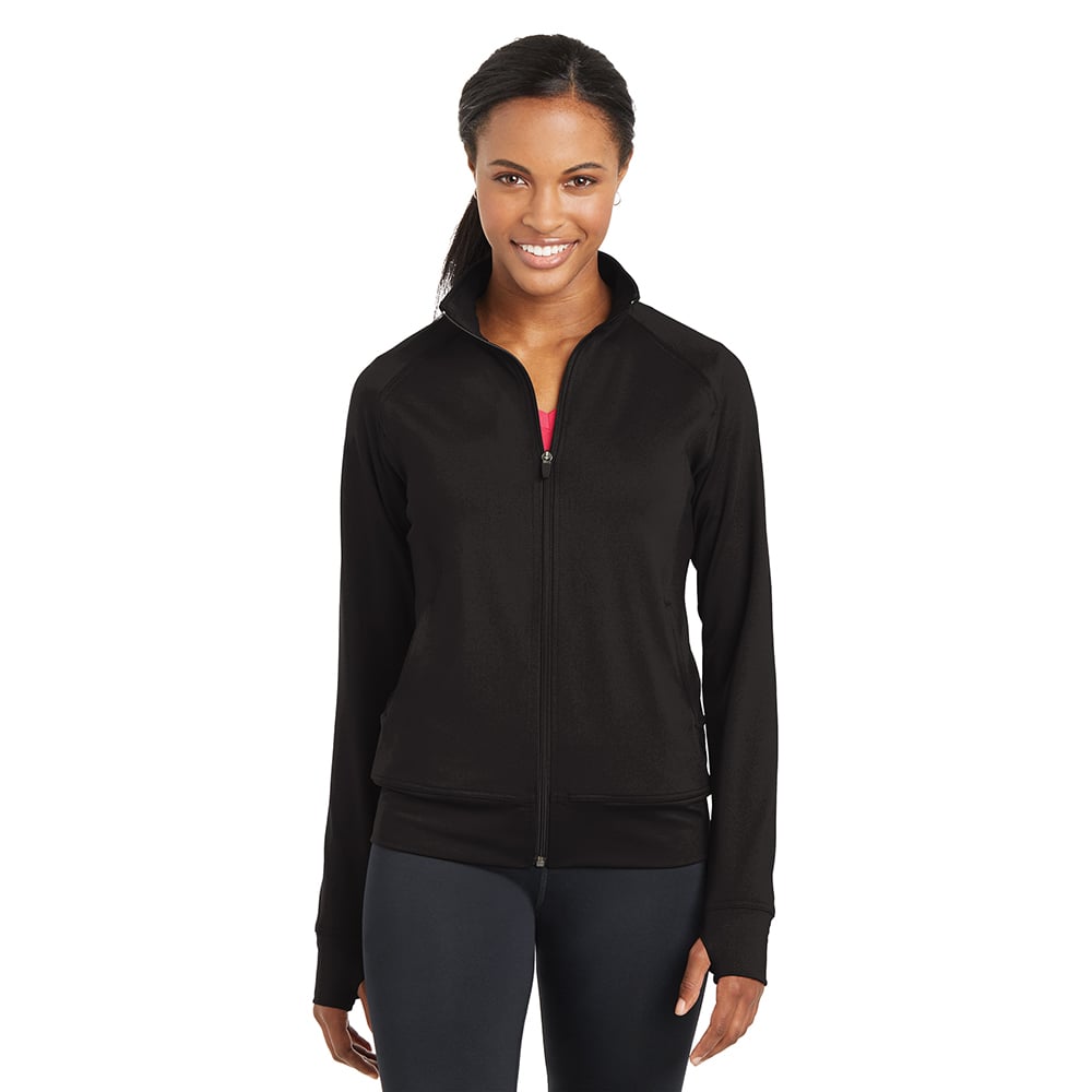 Sport - Tek LST885 Women's Poly Spandex Full Zip Jacket with Thumbholes - Gorvex.com