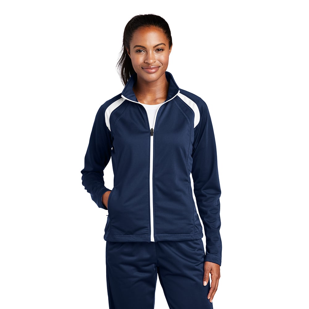 Sport - Tek LST90 Women's Tricot Two - Tone Track Jacket - Gorvex.com