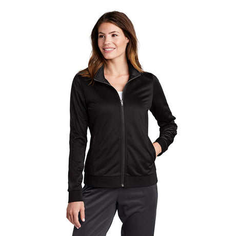 Sport - Tek LST94 Women's Tricot Track Jacket with Pieced Stripes - Gorvex.com