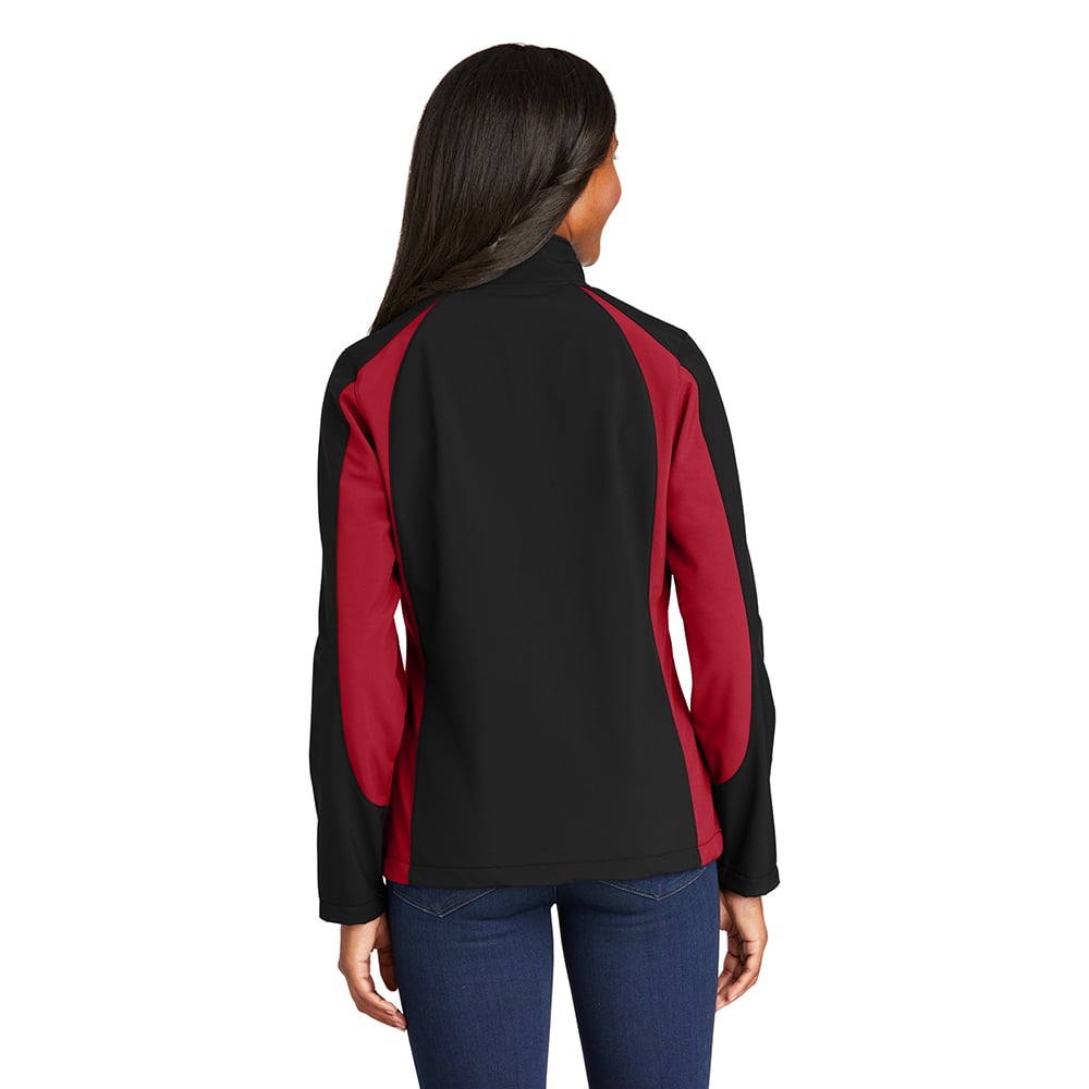 Sport - Tek LST970 Women's Water - Resistant Two - Tone Softshell Jacket - Gorvex.com