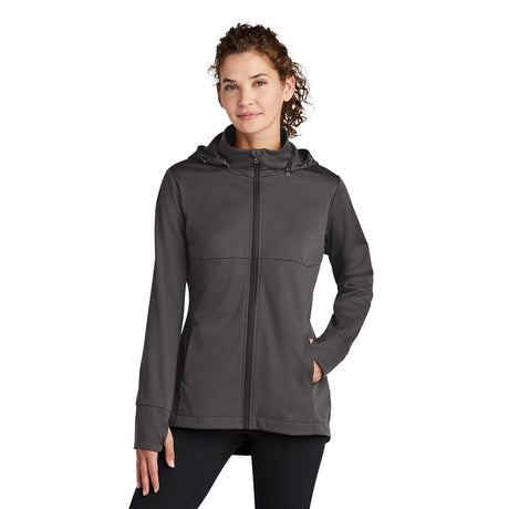 Sport - Tek LST980 Women's Raglan Softshell Jacket with Removable Hood - Gorvex.com