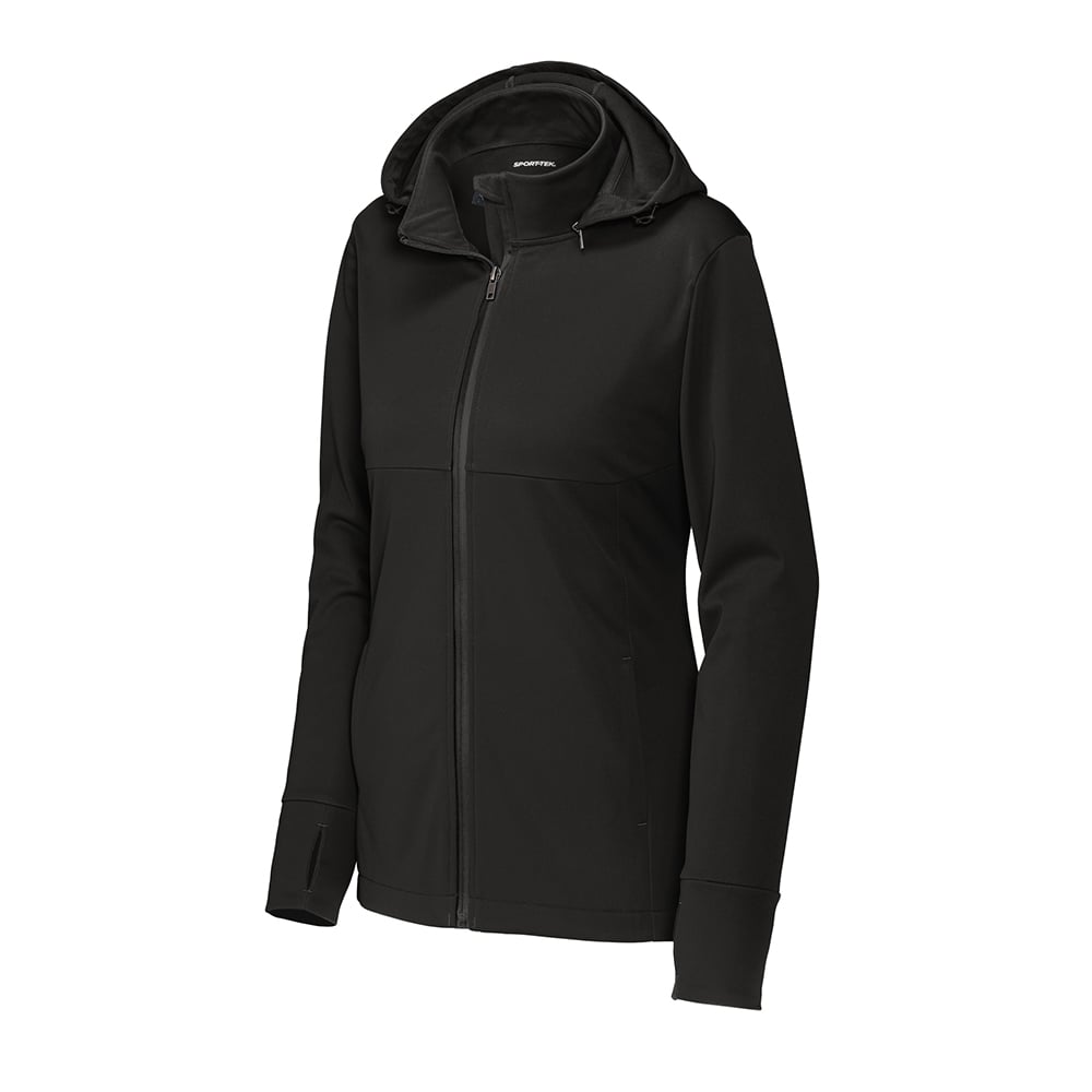 Sport - Tek LST980 Women's Raglan Softshell Jacket with Removable Hood - Gorvex.com