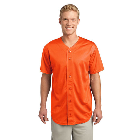 Sport - Tek ST220 PosiCharge Poly Mesh Full - Button Jersey - Gorvex.com