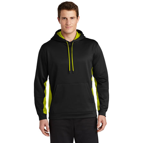 Sport - Tek ST235 Sport - Wick Contrast Fleece Hooded Pullover with Pocket - Gorvex.com