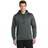 Sport - Tek ST235 Sport - Wick Contrast Fleece Hooded Pullover with Pocket - Gorvex.com