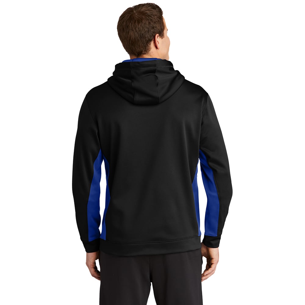 Sport - Tek ST235 Sport - Wick Contrast Fleece Hooded Pullover with Pocket - Gorvex.com