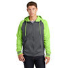 Sport - Tek ST236 Sport - Wick Colorblock Full - Zip Fleece Hooded Jacket - Gorvex.com