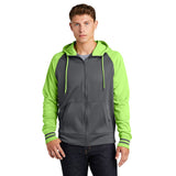 Sport - Tek ST236 Sport - Wick Colorblock Full - Zip Fleece Hooded Jacket - Gorvex.com