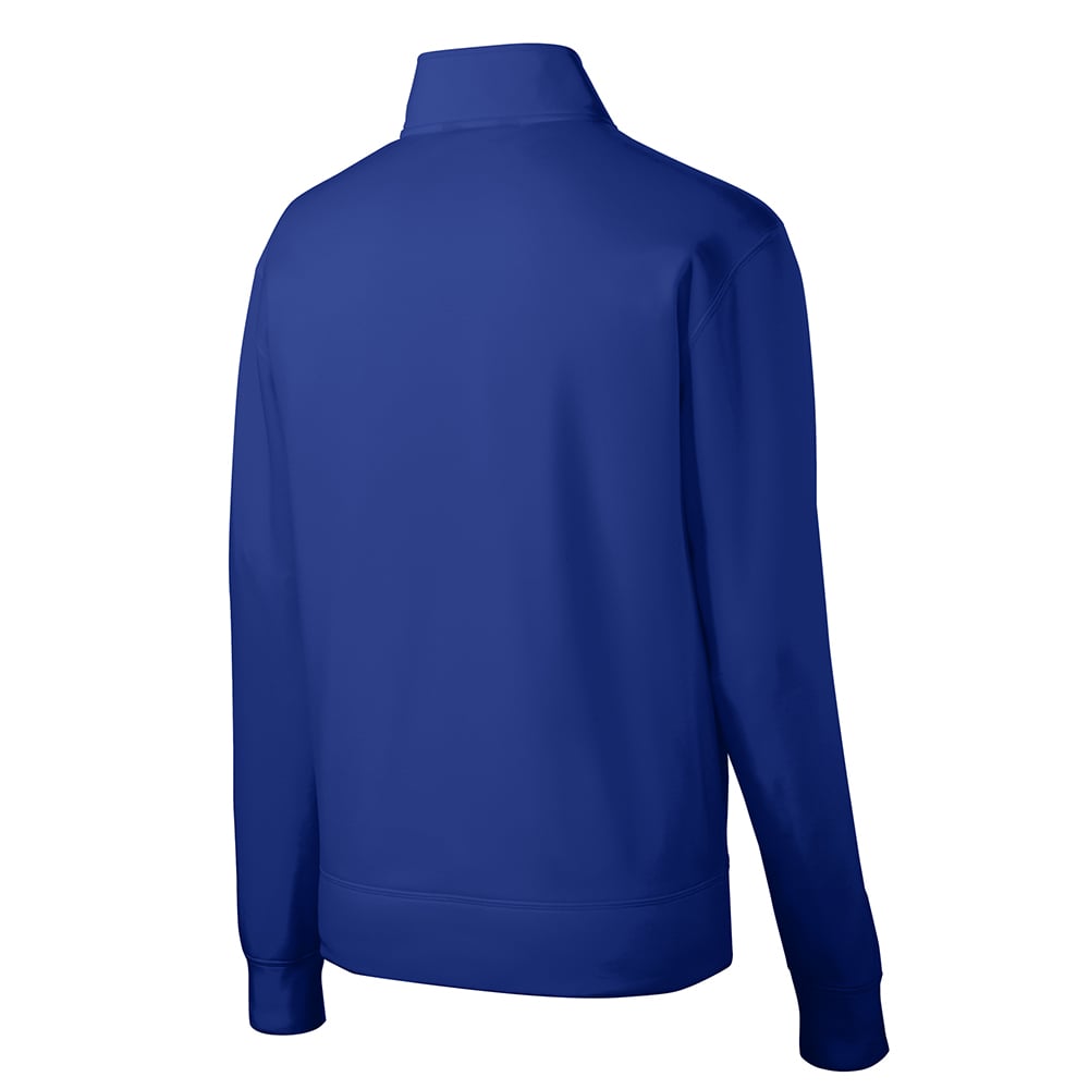 Sport - Tek ST241 Sport - Wick Full - Zip Fleece Jacket with Cadet Collar - Gorvex.com