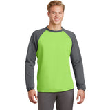 Sport - Tek ST242 Sport - Wick Colorblock Raglan Crew Neck Sweatshirt - Gorvex.com