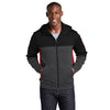 Sport - Tek ST245 Tech Fleece Contrast Hooded Jacket with Sleeve Pocket - Gorvex.com