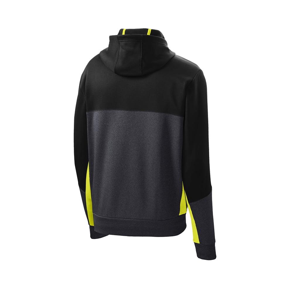 Sport - Tek ST245 Tech Fleece Contrast Hooded Jacket with Sleeve Pocket - Gorvex.com