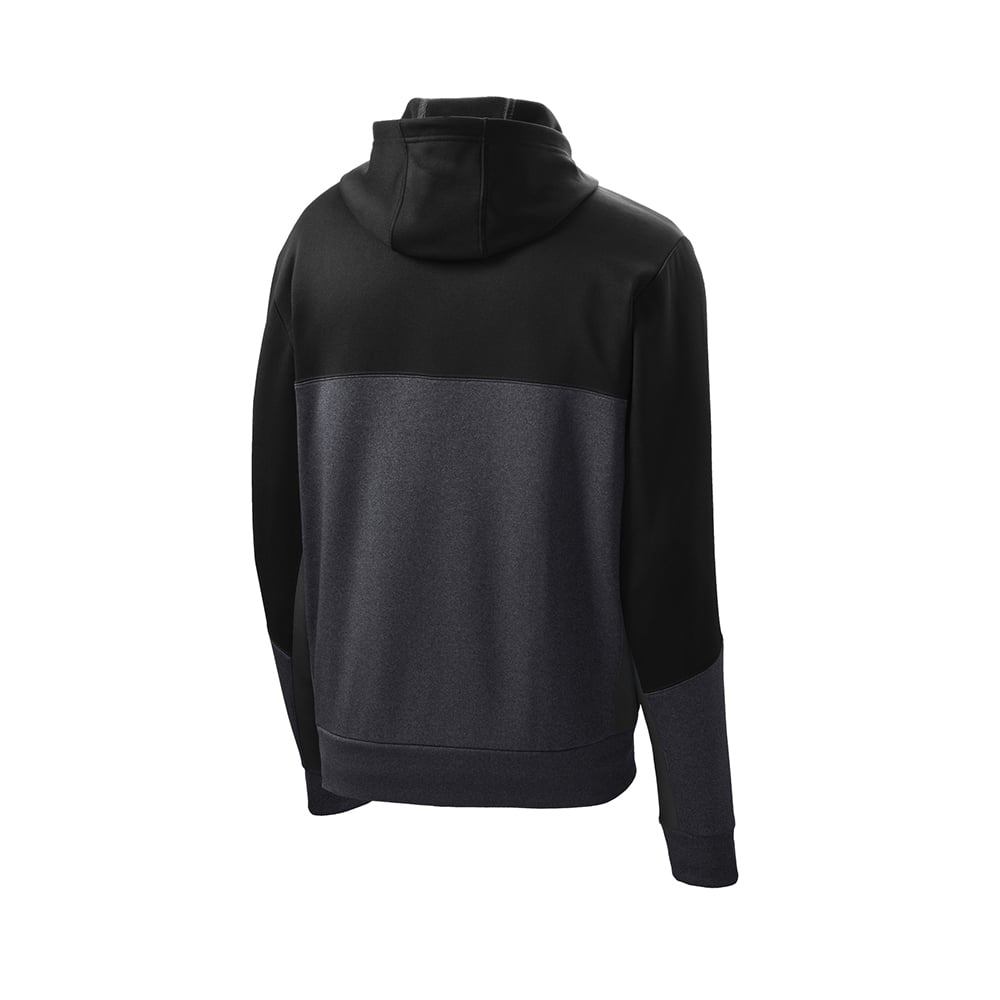 Sport - Tek ST245 Tech Fleece Contrast Hooded Jacket with Sleeve Pocket - Gorvex.com