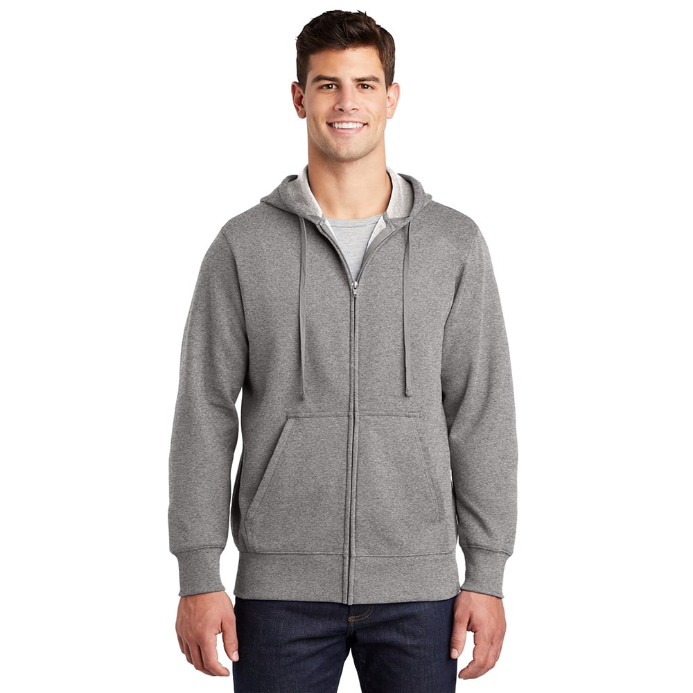 Sport - Tek ST258 Fleece Full Zip Hooded Sweatshirt - Gorvex.com