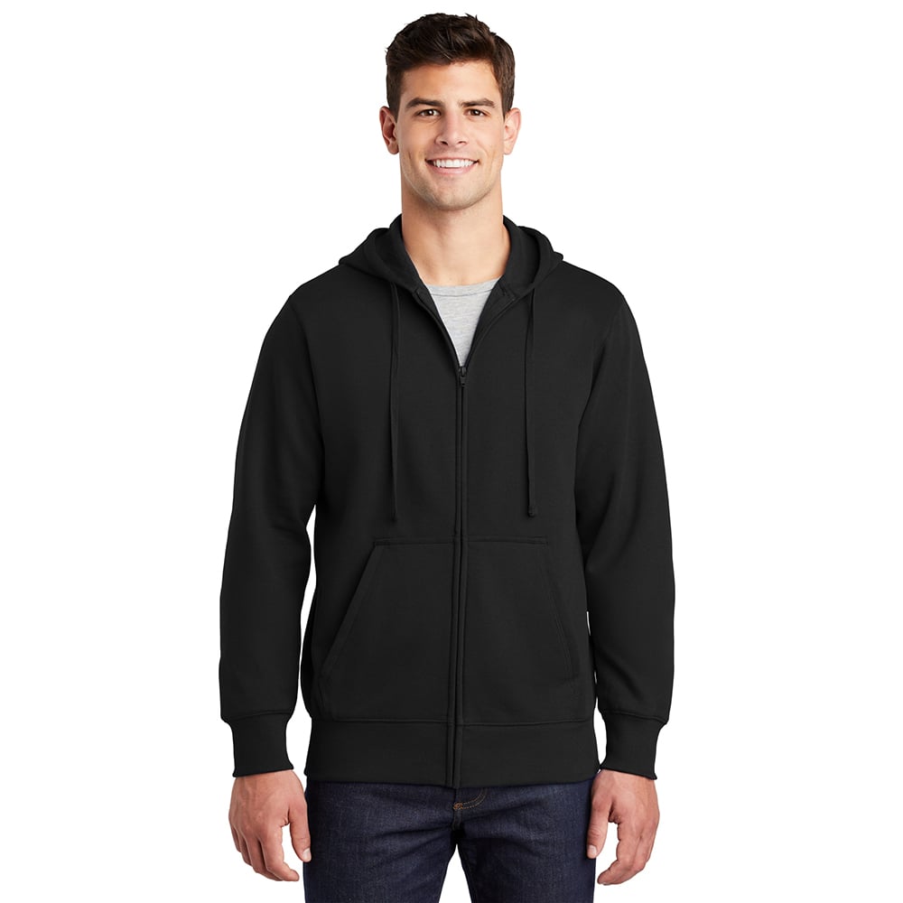 Sport - Tek ST258 Fleece Full Zip Hooded Sweatshirt - Gorvex.com