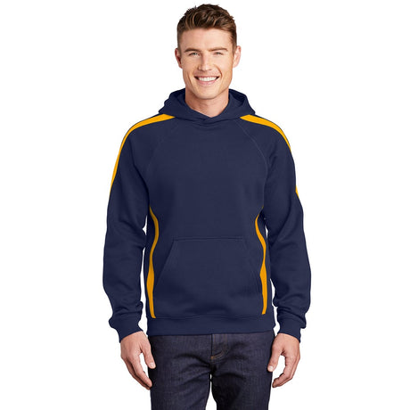 Sport - Tek ST265 Raglan Hooded Pullover Sweatshirt with Sleeve Stripe - Gorvex.com