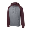 Sport - Tek ST267 Raglan Hooded Pullover Sweatshirt with Contrast Sleeve - Gorvex.com