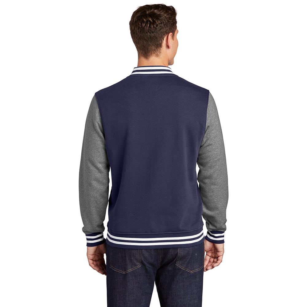 Sport - Tek ST270 Fleece Letterman Jacket with Front Slash Pockets - Gorvex.com