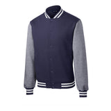 Sport - Tek ST270 Fleece Letterman Jacket with Front Slash Pockets - Gorvex.com