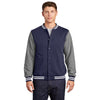 Sport - Tek ST270 Fleece Letterman Jacket with Front Slash Pockets - Gorvex.com