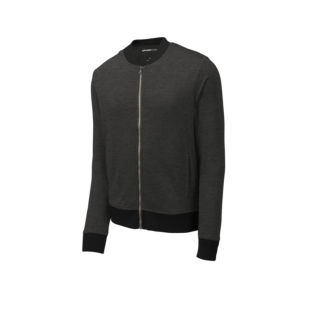 Sport - Tek ST274 French Terry Bomber Jacket with Front Pockets - Gorvex.com