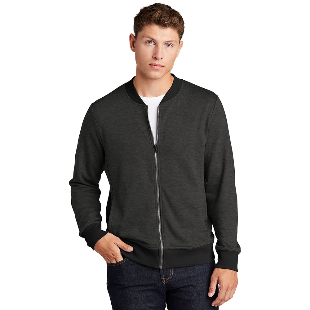 Sport - Tek ST274 French Terry Bomber Jacket with Front Pockets - Gorvex.com