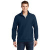 Sport - Tek ST283 Super Heavyweight 1/4 Zip Cadet Collar Sweatshirt - Gorvex.com