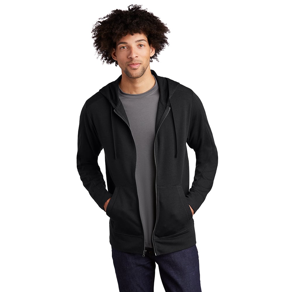 Sport - Tek ST293 PosiCharge Tri - Blend Fleece Full Zip Jacket with Hood - Gorvex.com