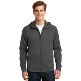 Sport - Tek ST295 Men's Debossed Tech Fleece Hooded Jacket with Pockets - Gorvex.com