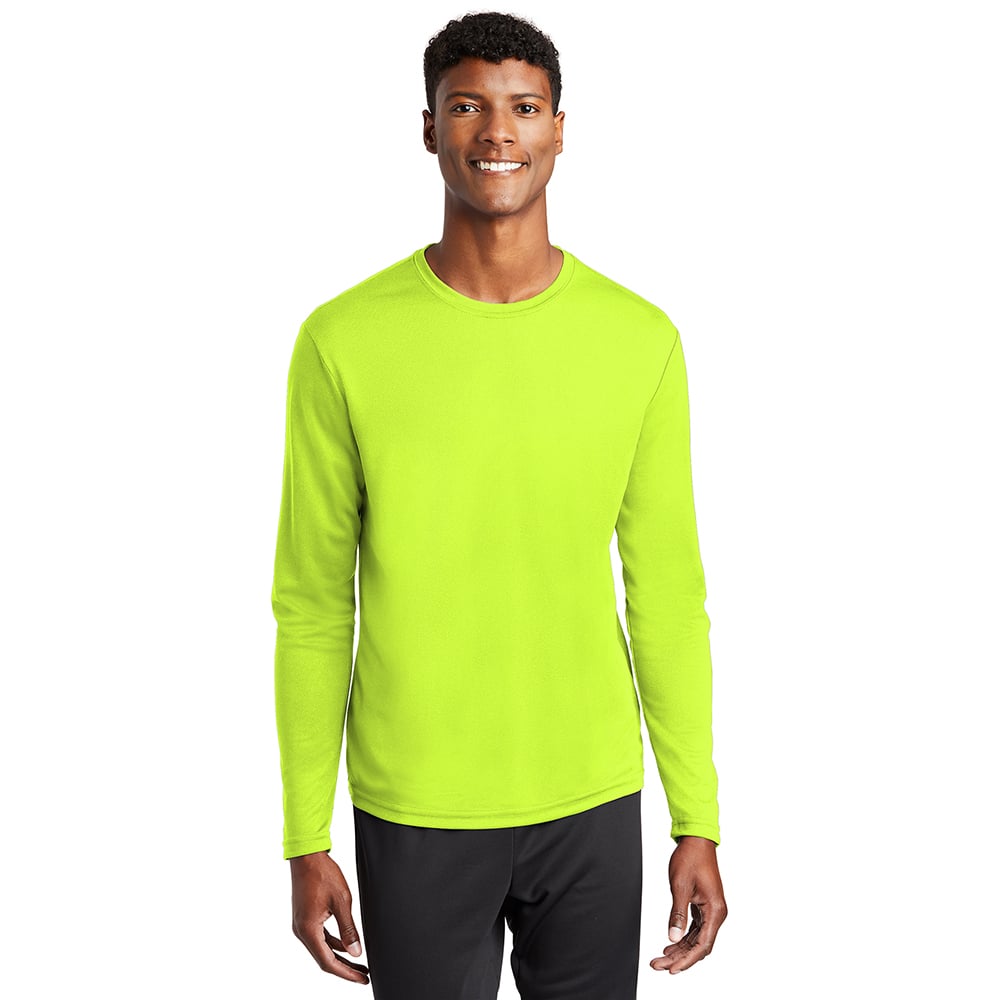 Sport - Tek ST340LS PosiCharge Men's RacerMesh Long Sleeve T-Shirt - Gorvex.com