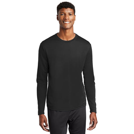 Sport - Tek ST340LS PosiCharge Men's RacerMesh Long Sleeve T-Shirt - Gorvex.com