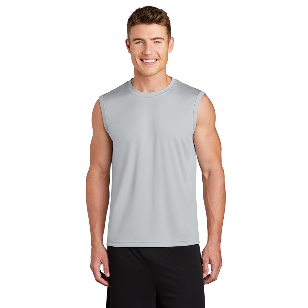 Sport - Tek ST352 PosiCharge Men's Sleeveless Competitor Crew Neck Tee - Gorvex.com