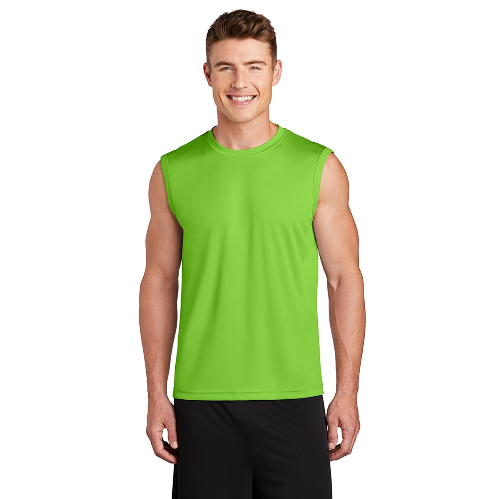 Sport - Tek ST352 PosiCharge Men's Sleeveless Competitor Crew Neck Tee - Gorvex.com