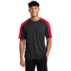 Sport - Tek ST354 PosiCharge Men's Contrast Sleeve Competitor T-Shirt - Gorvex.com