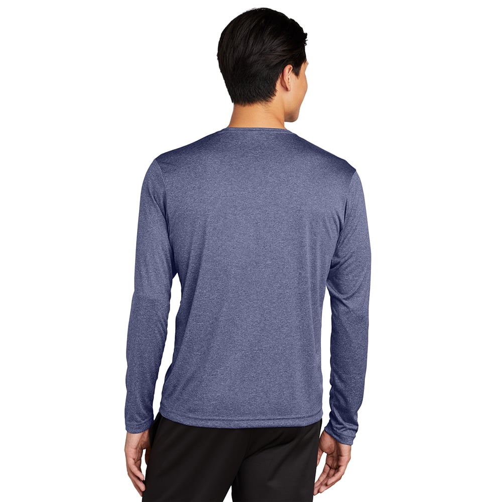 Sport - Tek ST360LS Heather Contender Long Sleeve Crew Neck Tee - Gorvex.com